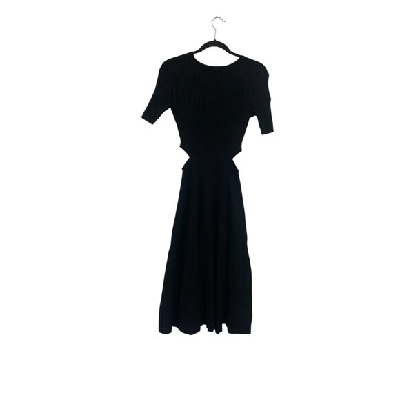 Boden Womens Midi Cut Out sweater Dress UK 10 US 6 Black Ribbed D0545 NWT - Picture 5 of 14